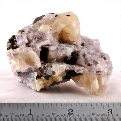 Yellow and Purple Fluorite, Sphalerite, Barite and Calcite #108-0673