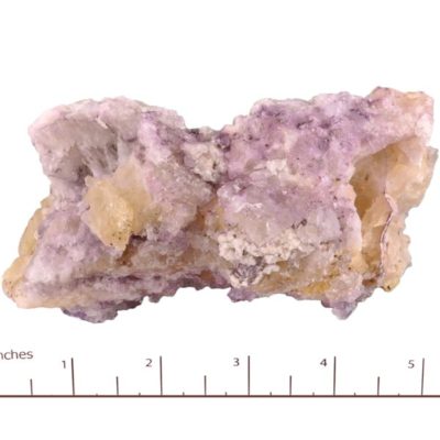 Purple and Yellow Fluorite scattering of Chalcopyrite Crystals, Hardin County, IL #9